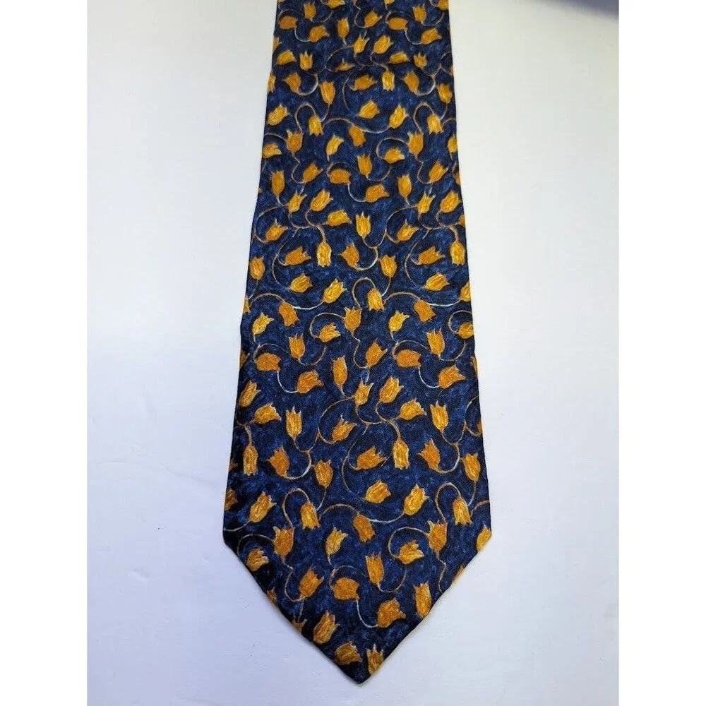 ERMENEGILDO ZEGNA Men's Silk‎ Necktie ITALY Luxury Geometric Pattern 3.75